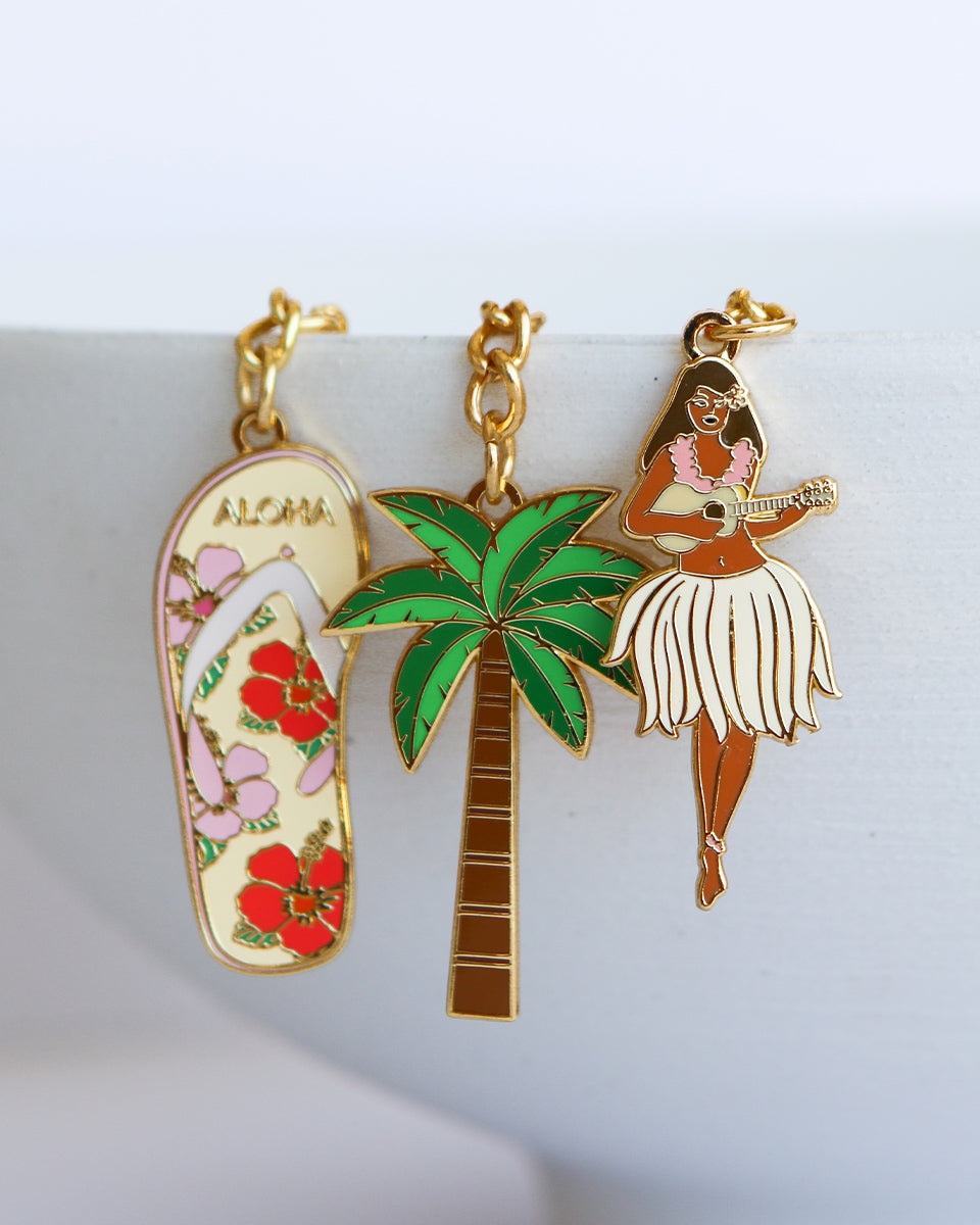 Palm Tree Enamel Keychain – SoHa Living