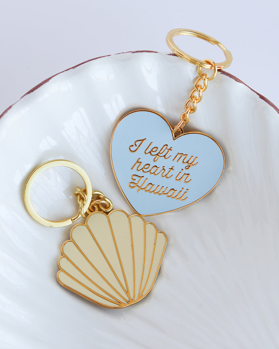 Left My Heart in Hawaii Enamel Keychain – SoHa Living