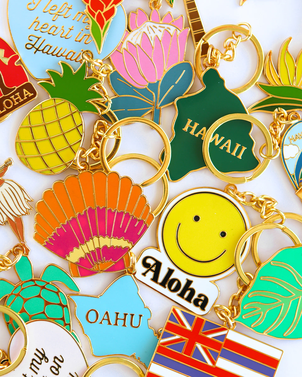 Hawaiian Flag Enamel Keychain – SoHa Living