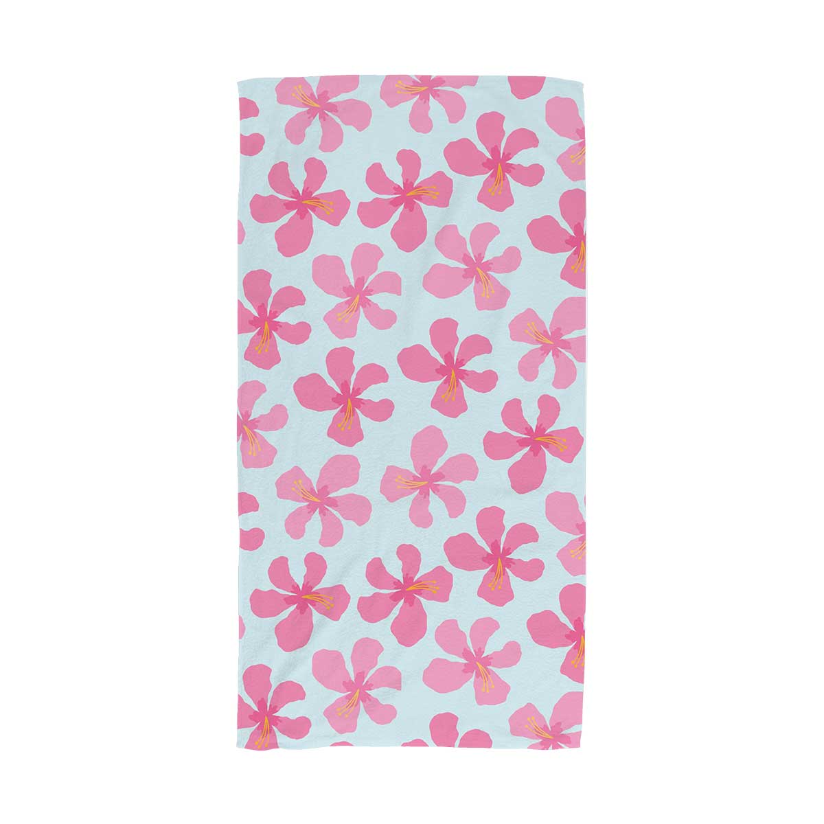 Pink Hibiscus Beach Towel