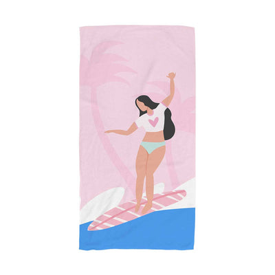 Surfer Girl Beach Towel